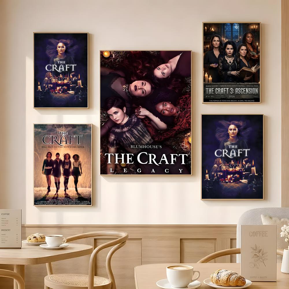 Art Craft Bar - โปสเตอร์ภาพยนตร์เรื่อง The Craft โปสเตอร์สติกเกอร์กระดาษกันน้ำแบบมีกาวในตัว สำหรับตกแต่งผนังร้านกาแฟ บาร์