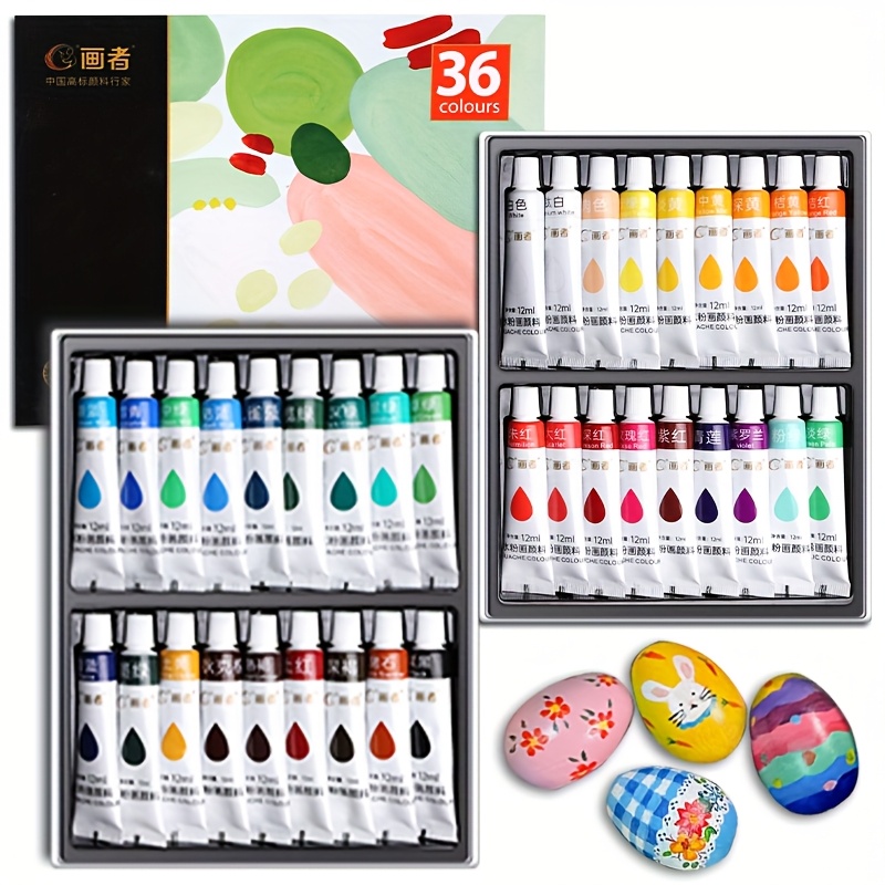 ชุดสีกัวเช่ 36 สี 12 มล./0.4 อ - Gouache Paint Set บทวิจารณ์และราคา