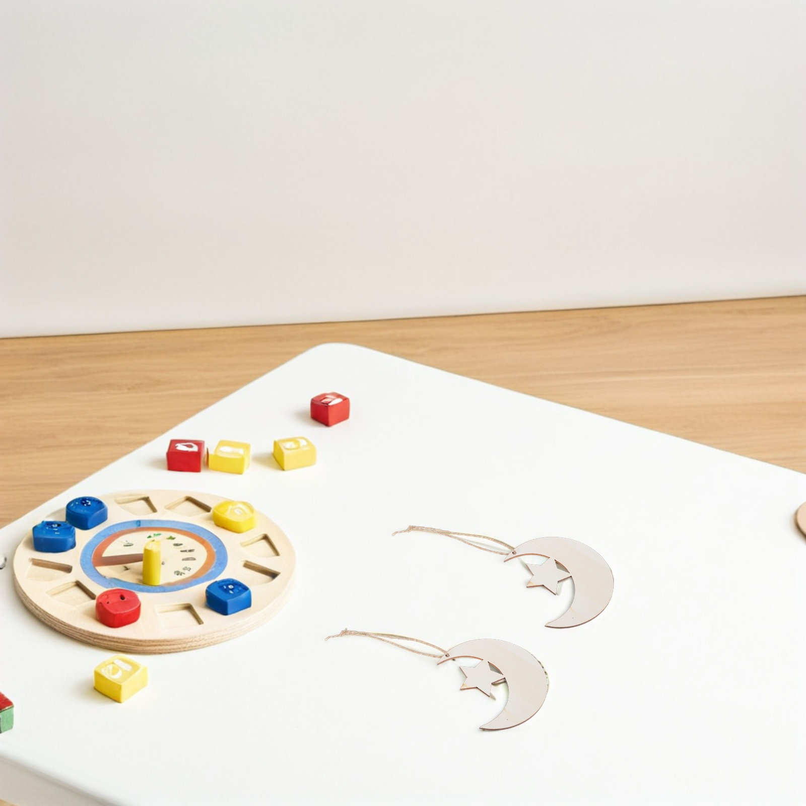 20 ชิ้น แผ่นไม้รูปพระจันทร์และ - Art And Craft For Nursery บทวิจารณ์และราคา