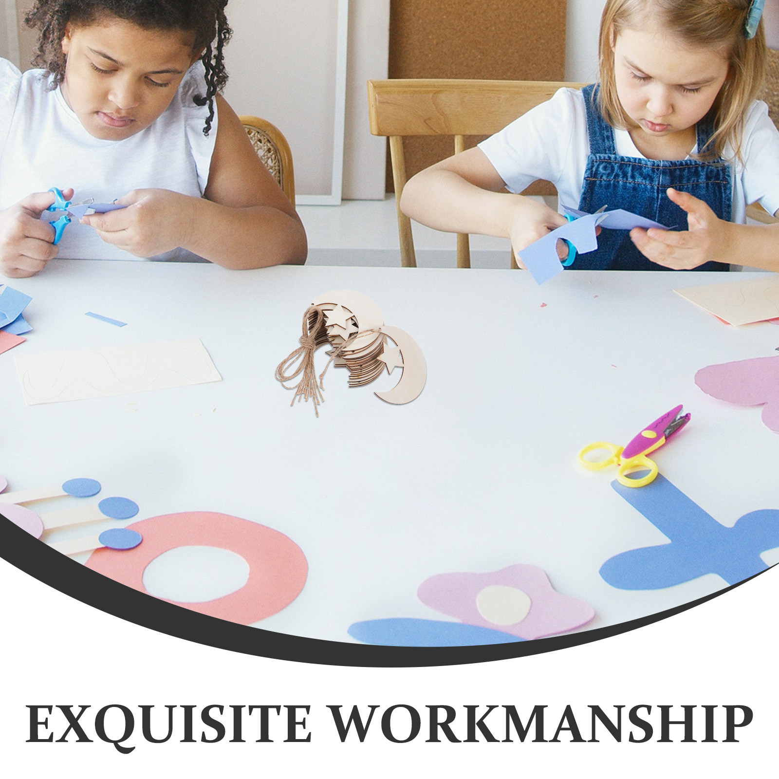 20 ชิ้น แผ่นไม้รูปพระจันทร์และ - Art And Craft For Nursery บทวิจารณ์และราคา