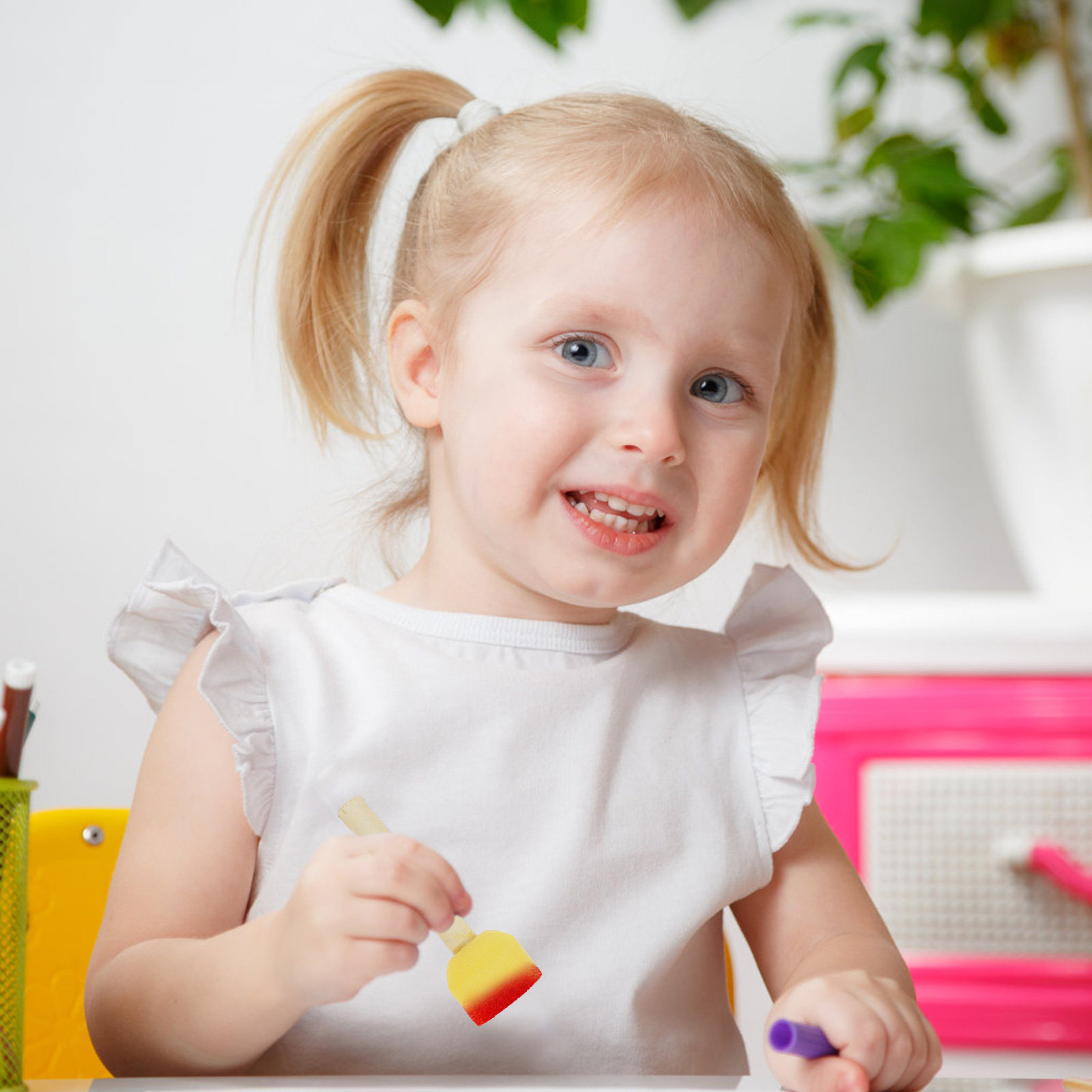แปรงฟองน้ำสำหรับวาดภาพ 20 ชิ้น - Art And Craft For Nursery บทวิจารณ์และราคา